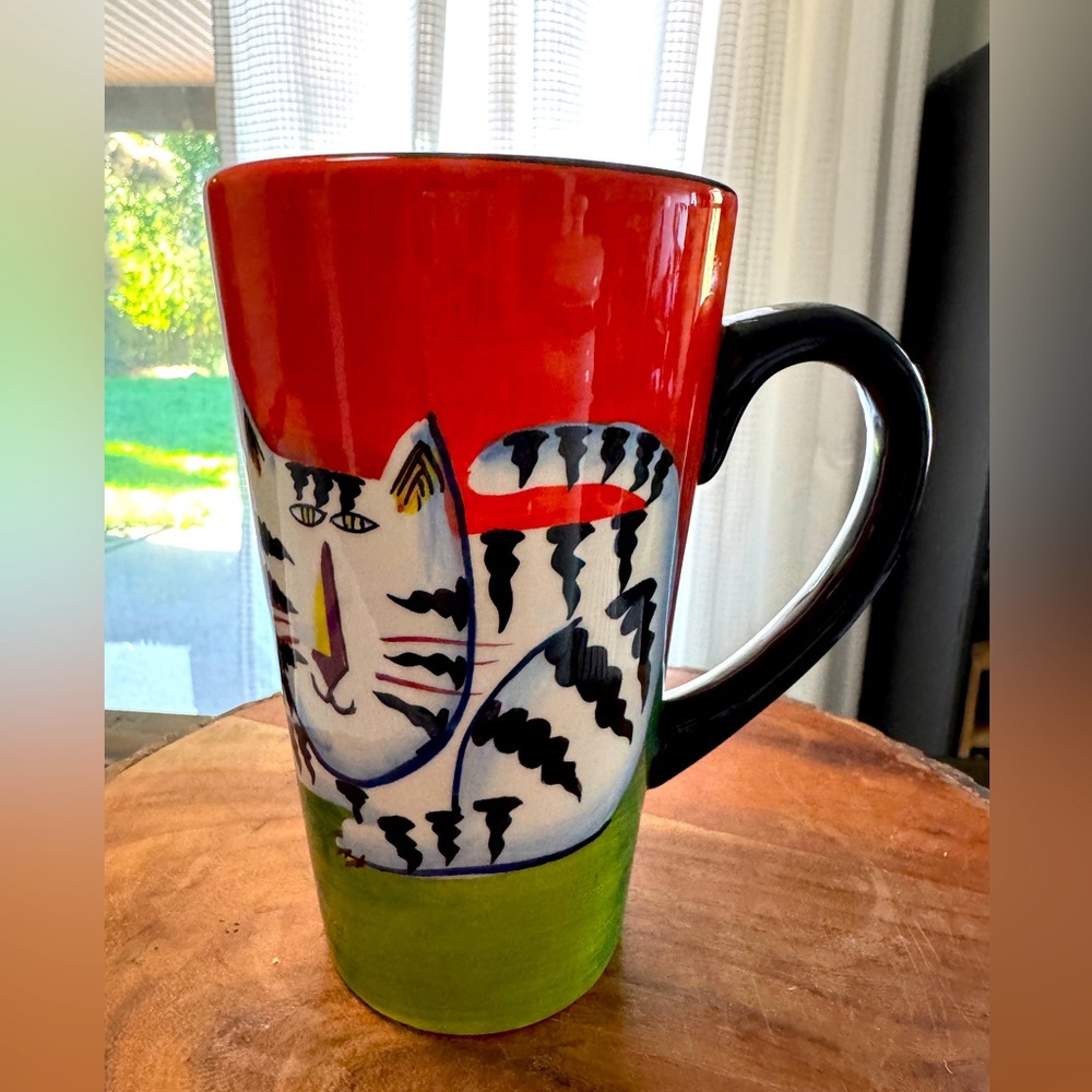 Naylor Cat Mug EUC 16oz Tabby Cat